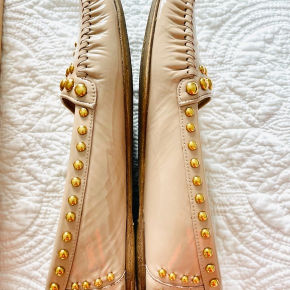 Authentic leather Prada studded flats. - Picture 6 of 12
